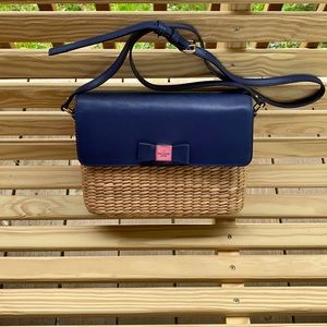 Kate Spade whicker crossover purse